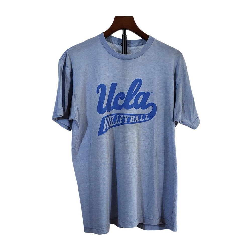 UCLA Volleyball T-Shirt Mens Large Blue Heather Short Sleeve Graphic Tee 0013